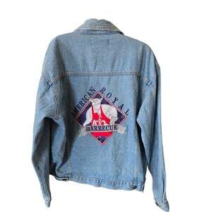 Most Wanted Vintage American Royal BBQ Graphic Jean Jacket Size L